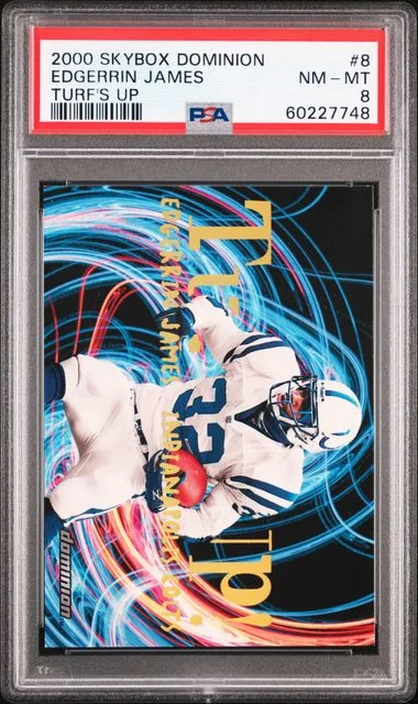 2000 SkyBox Dominion Edgerrin James Turf's Up Turf's Up #8 card image