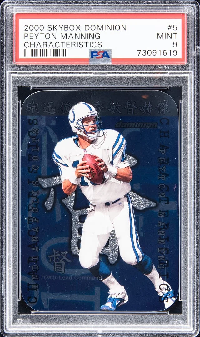 2000 SkyBox Dominion Peyton Manning Characteristics #5 card image