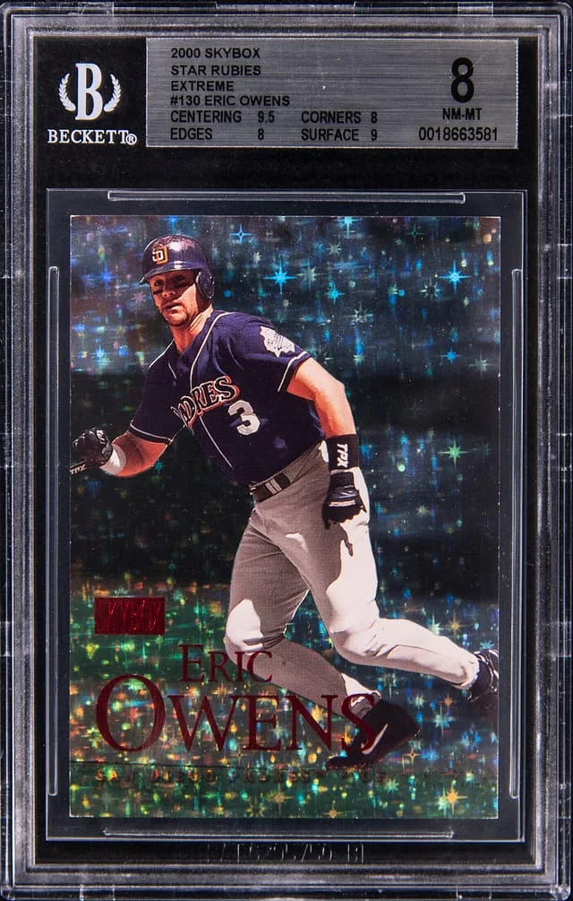 2000 SkyBox Eric Owens Star Rubies Extreme #130SRE card image