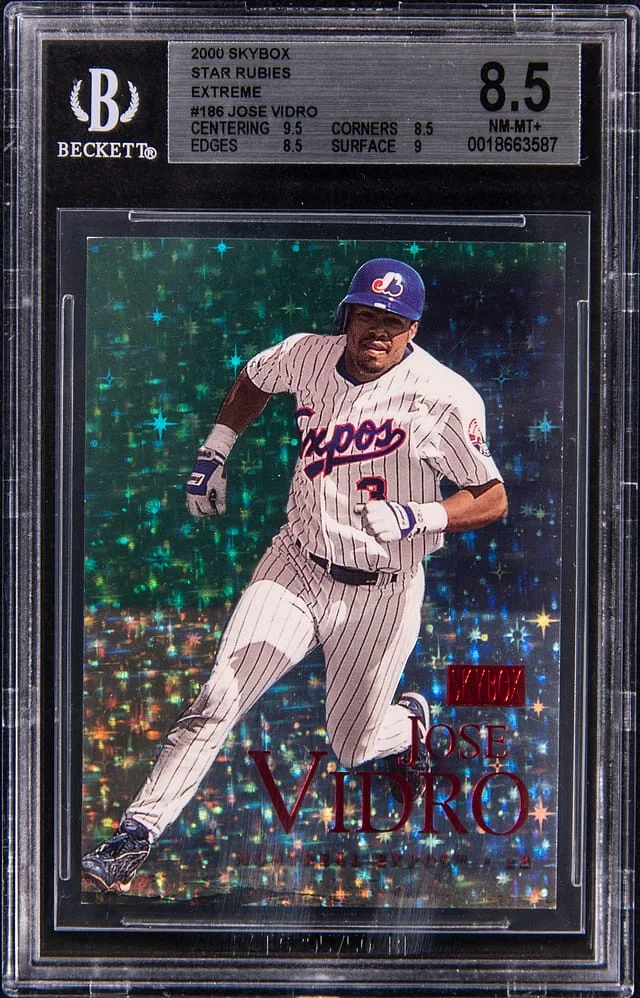2000 SkyBox Jose Vidro Star Rubies Extreme #186SRE card image