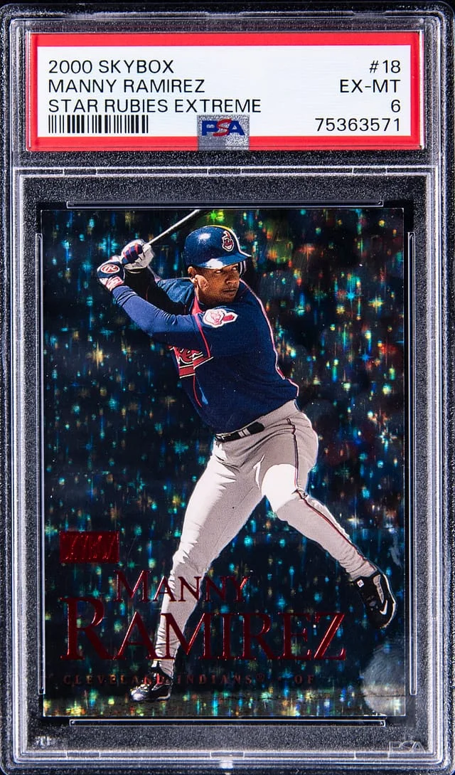 2000 SkyBox Manny Ramirez Star Rubies Extreme #18 card image