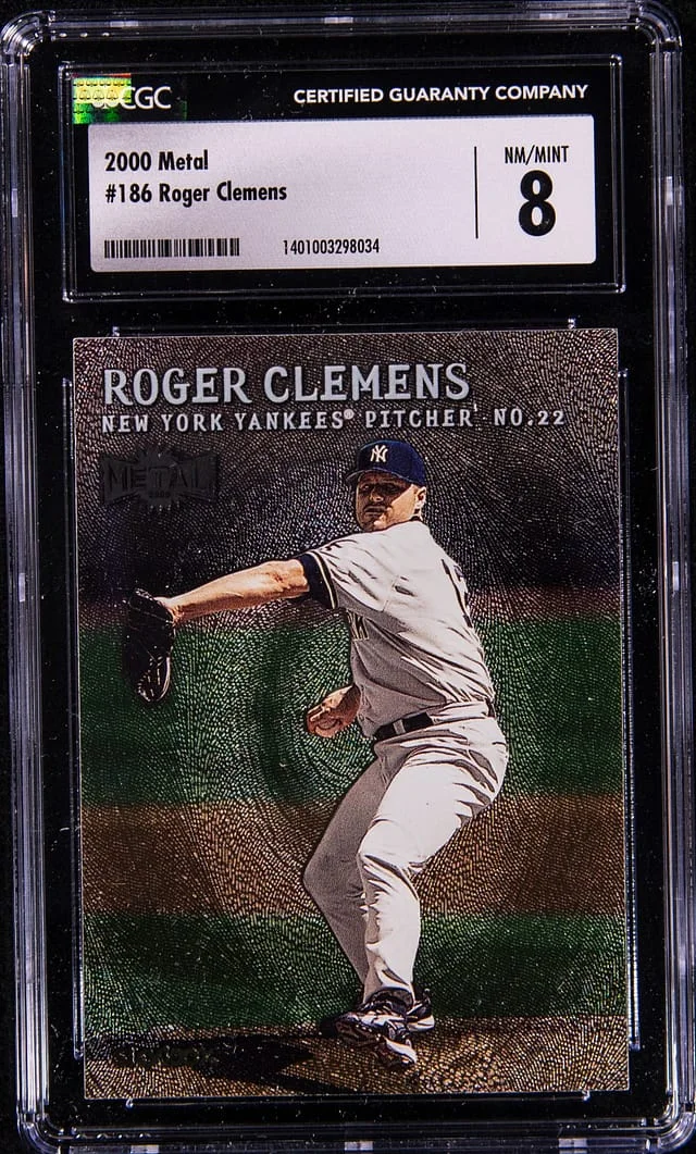 2000 SkyBox Roger Clemens Metal #186 card image