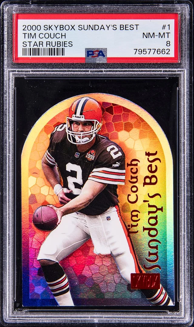 2000 SkyBox Tim Couch Sunday's Best Star Rubies #1 card image