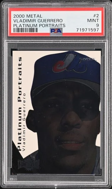 2000 SkyBox Vladimir Guerrero Metal Platinum Portraits #2 card image