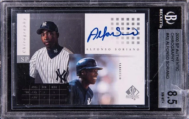 2000 SP Authentic Alfonso Soriano #AS card image
