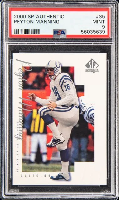 2000 SP Authentic Peyton Manning #35 card image