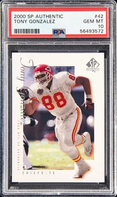 2000 SP Authentic Tony Gonzalez #42 card image