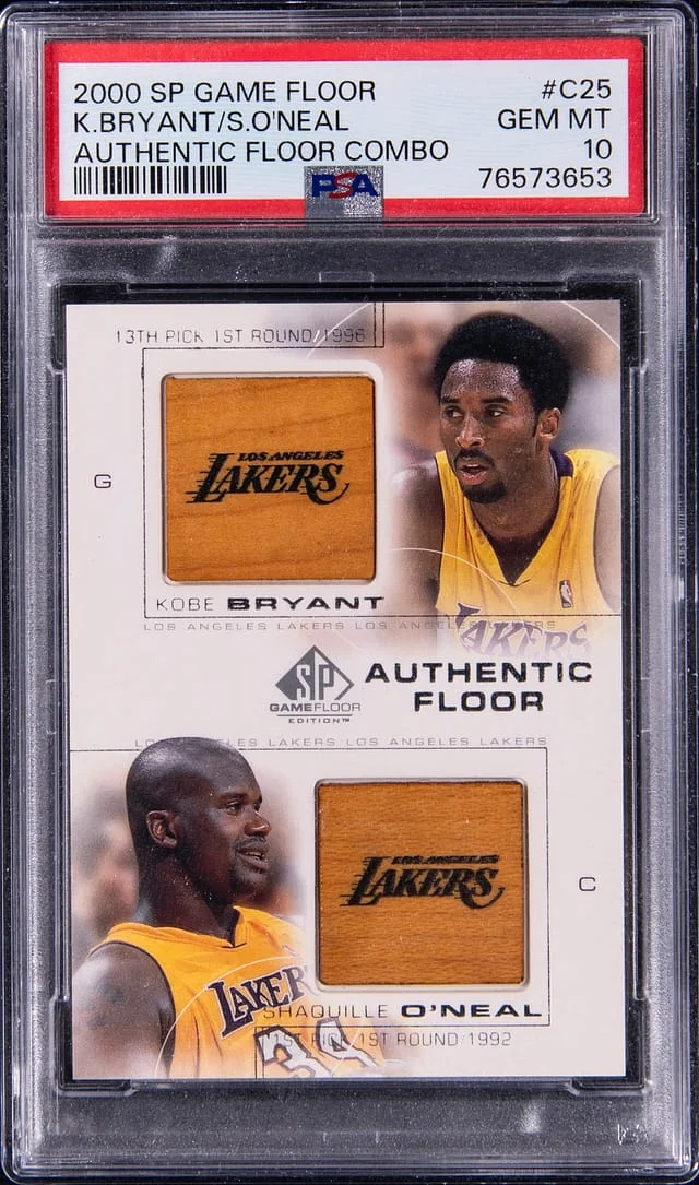 2000 Sp Game Floor Authentic Floor Combo K.Bryant/S.O'Neal #C25 card image