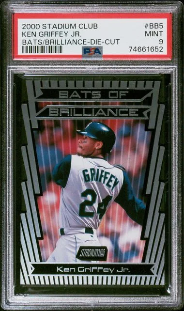 2000 Stadium Club Ken Griffey Jr. Bats of Brilliance Die-Cut #BB5 card image