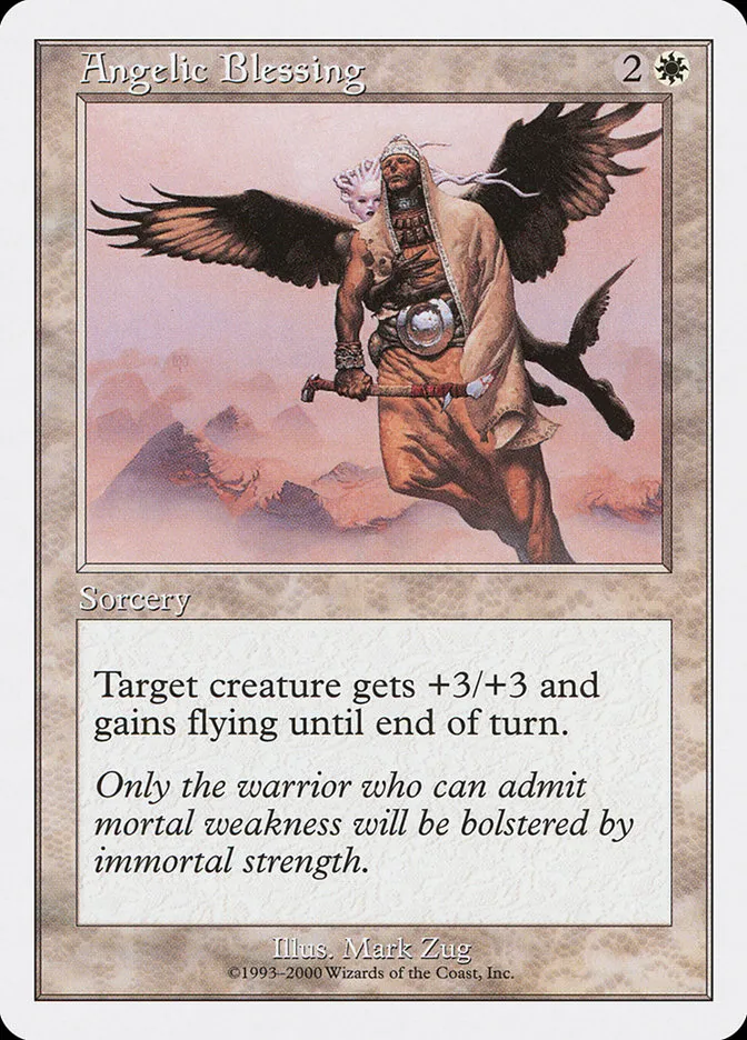 2000 Starter 2000 Angelic Blessing common #1 unlisted card image