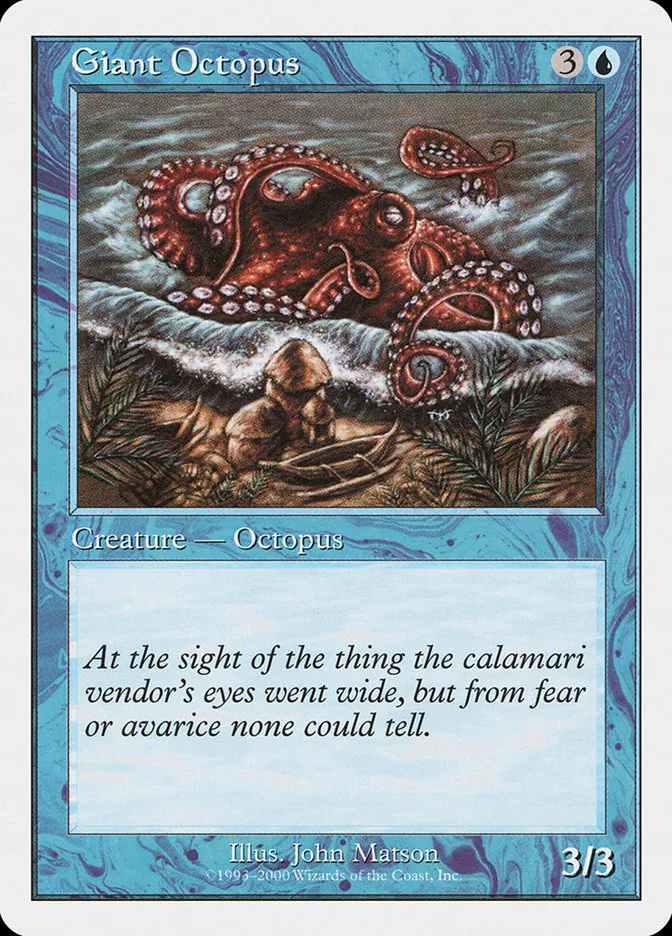 2000 Starter 2000 Giant Octopus common #14 unlisted card image