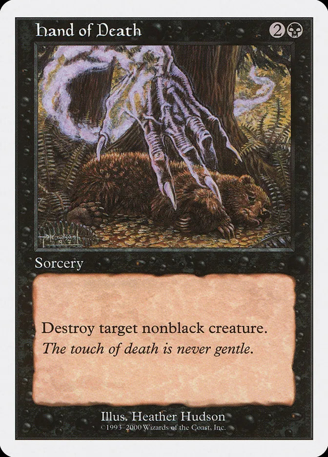 2000 Starter 2000 Hand of Death common #25 unlisted card image