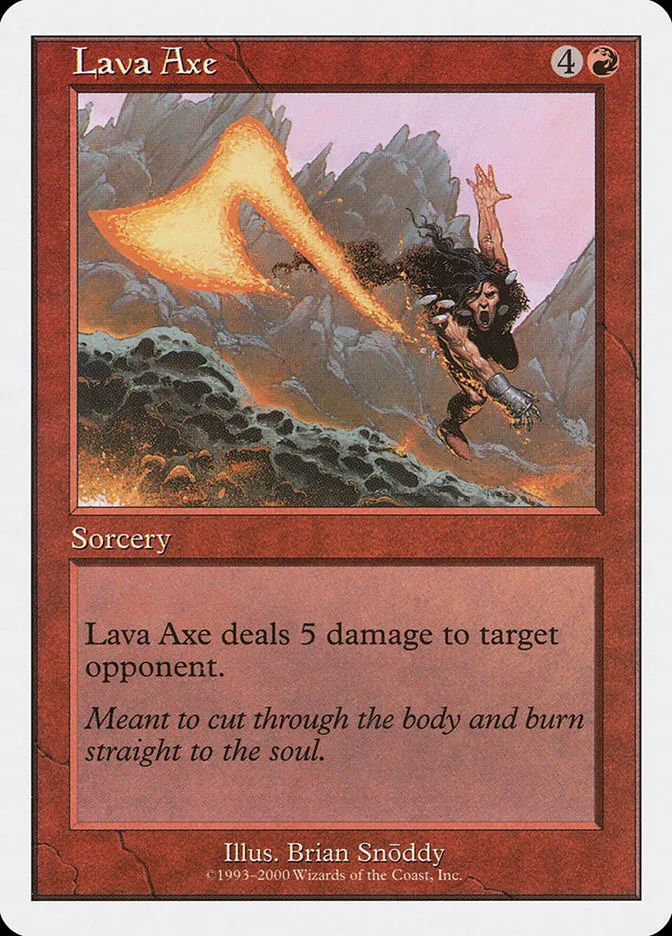2000 Starter 2000 Lava Axe common #31 unlisted card image