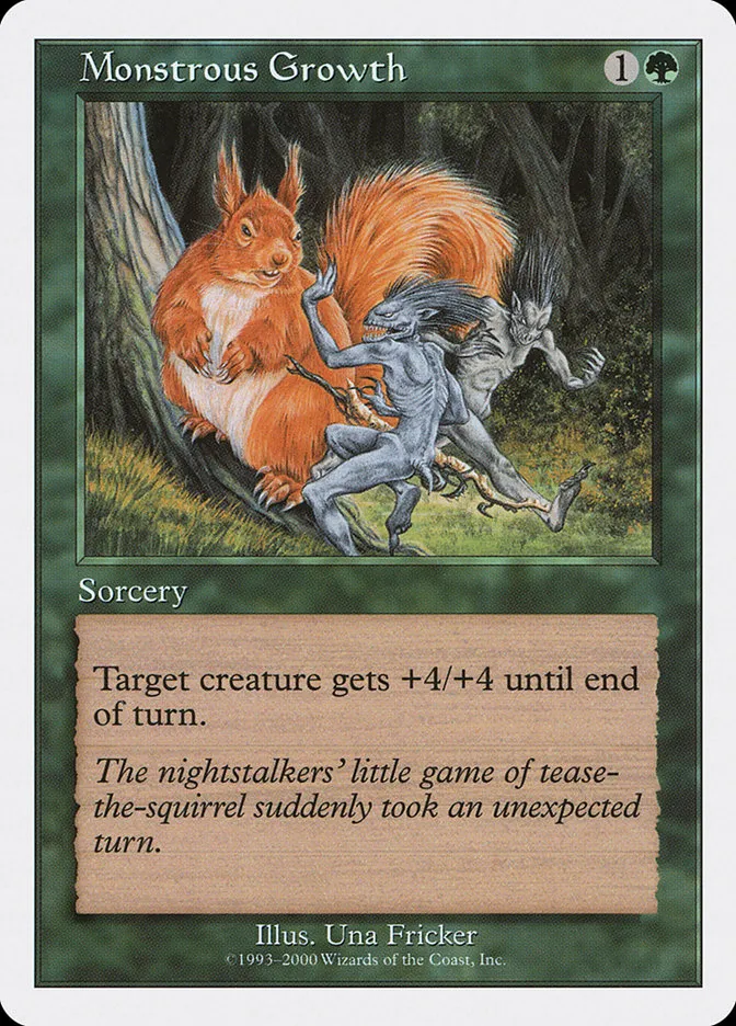 2000 Starter 2000 Monstrous Growth common #41 unlisted card image