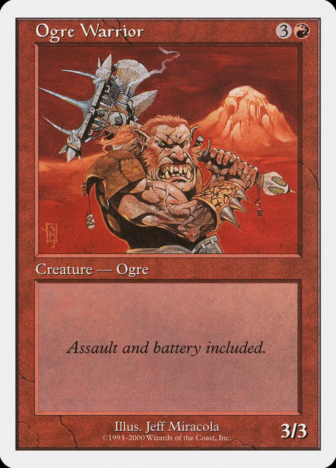 2000 Starter 2000 Ogre Warrior common #33 unlisted card image