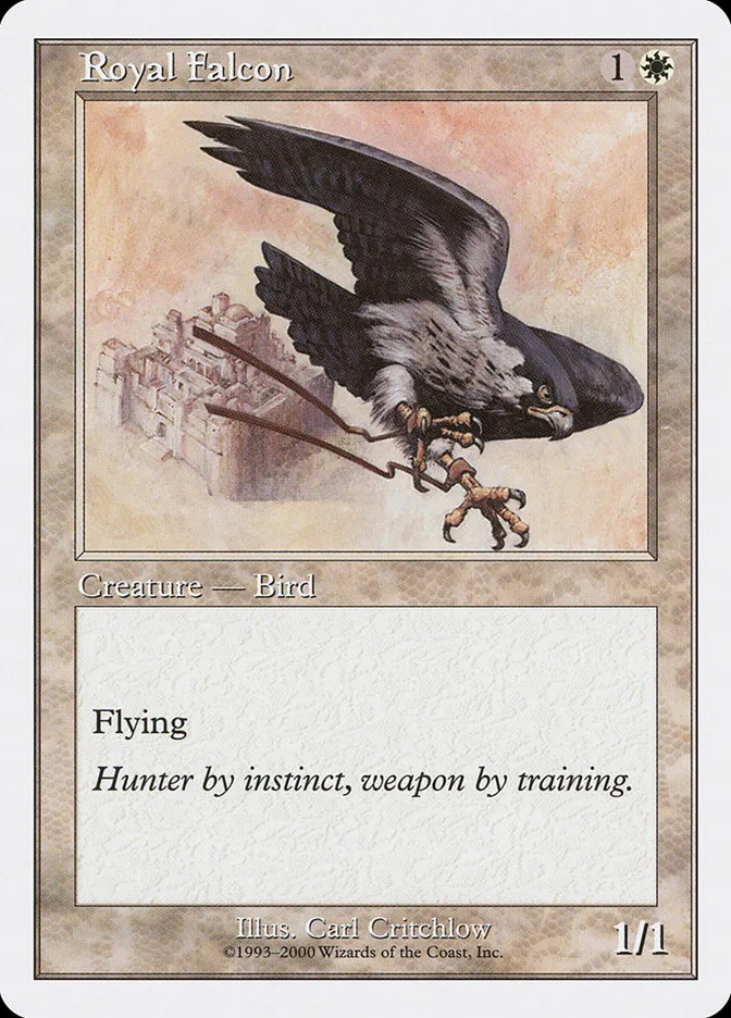 2000 Starter 2000 Royal Falcon common #8 unlisted card image