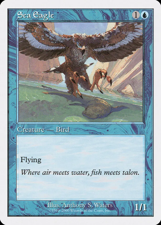 2000 Starter 2000 Sea Eagle common #18 unlisted card image