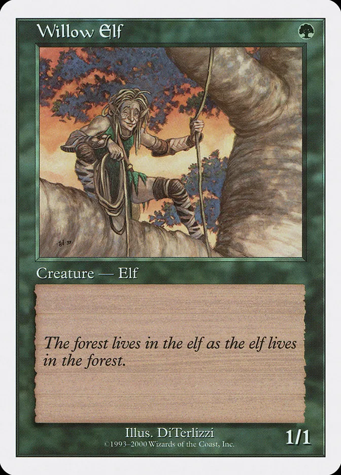 2000 Starter 2000 Willow Elf common #45 unlisted card image