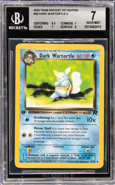 2000 Team Rocket 1st Edition Dark Wartortle #46 card image