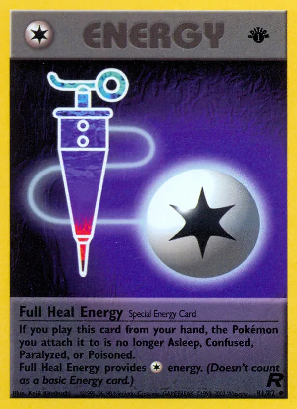 2000 Team Rocket Full Heal Energy Uncommon #81/82 Uncommon card image