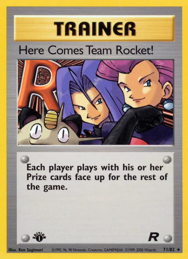 2000 Team Rocket Here Comes Team Rocket! #71/82 Rare card image