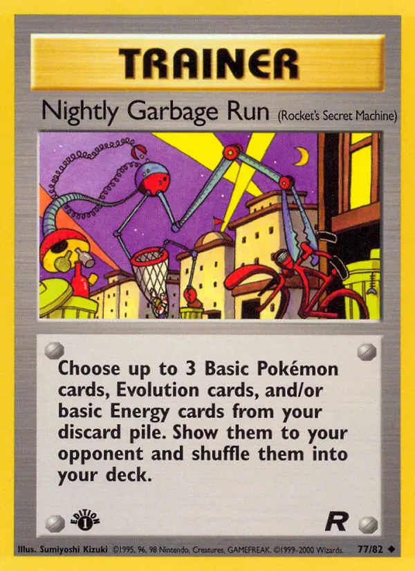 2000 Team Rocket Nightly Garbage Run Uncommon #77/82 Uncommon card image