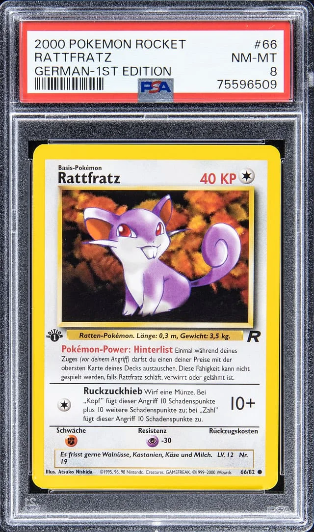 2000 Team Rocket Rattfratz German - 1st Edition #66 card image