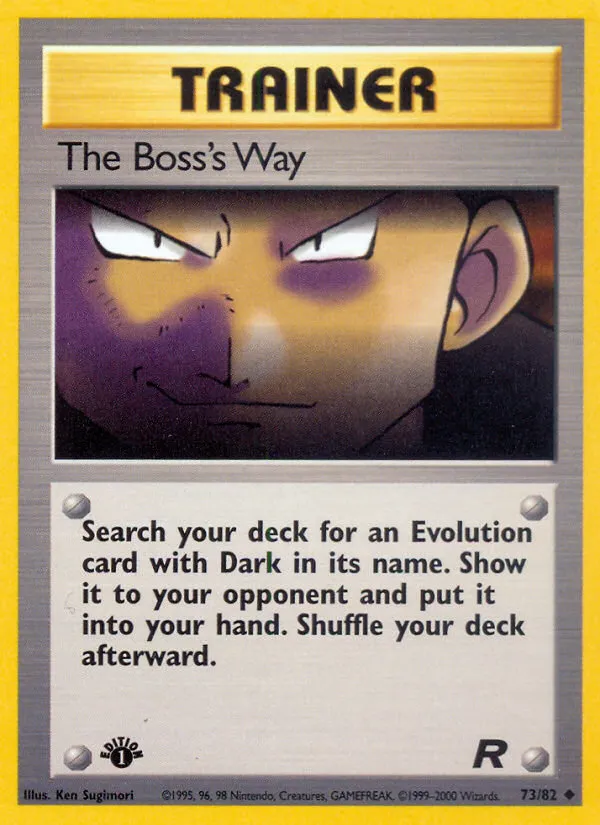 2000 Team Rocket The Boss's Way #73/82 Uncommon card image