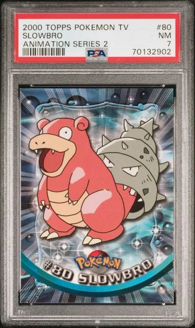 2000 Topps 80 Slowbro Pokemon Tv Animation Series #2 card image