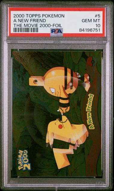 2000 Topps A New Friend Pokemon The Movie 2000 Foil #5 card image
