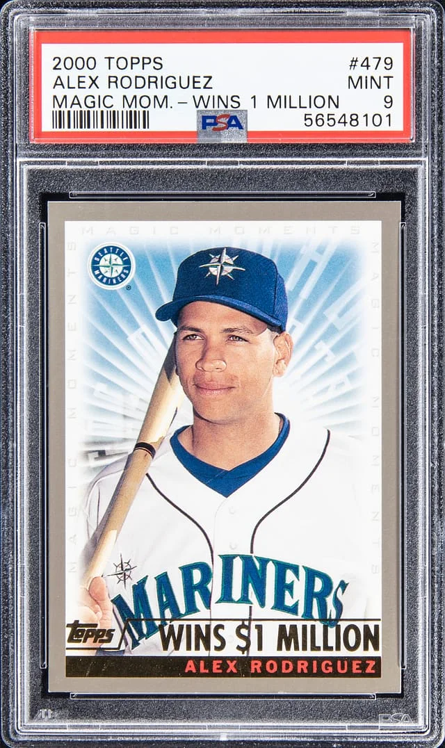 2000 Topps Alex Rodriguez Magic Moments - Wins 1 Million #479 card image