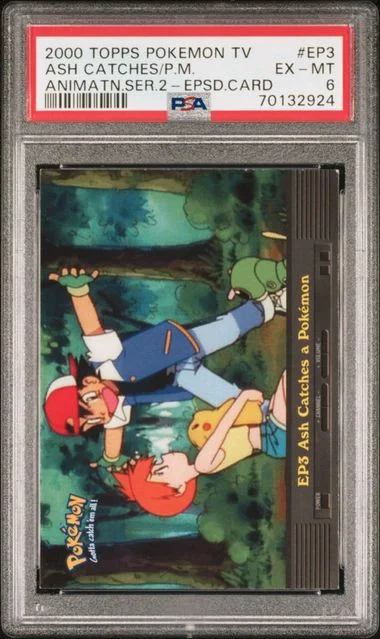2000 Topps Ash Catches A Pokemon Pokemon TV Animation Series 2 Episode Cards #EP3 card image