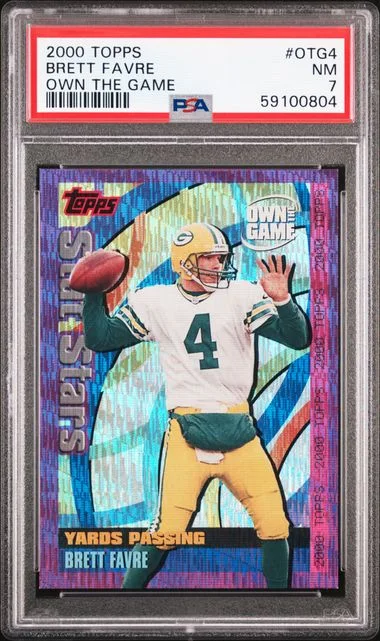 2000 Topps Brett Favre Own The Game Own The Game #Otg4 card image
