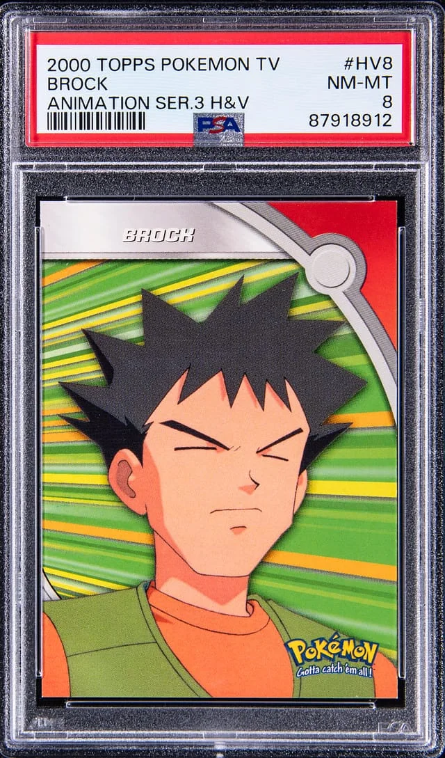 2000 Topps Brock Pokemon TV Animation Series 3 Heroes and Villains #HV8 card image