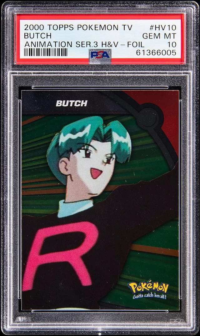 2000 Topps Butch Pokemon TV Animation Series 3 Heroes & Villains Foil #HV10 card image