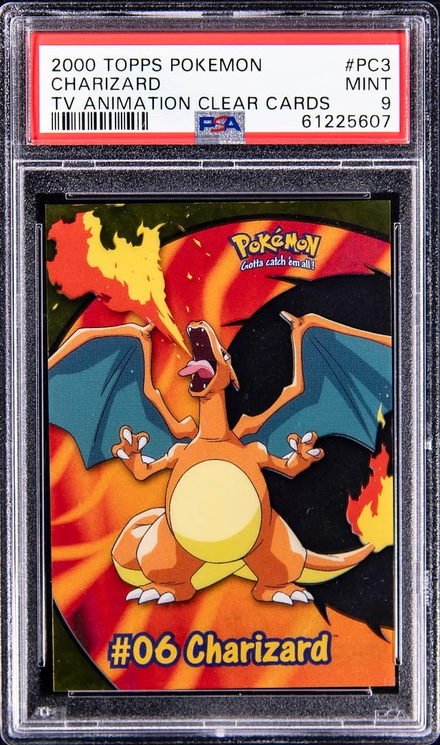 2000 Topps Charizard Pokemon Tv Animation Clear Cards #PC3 card image