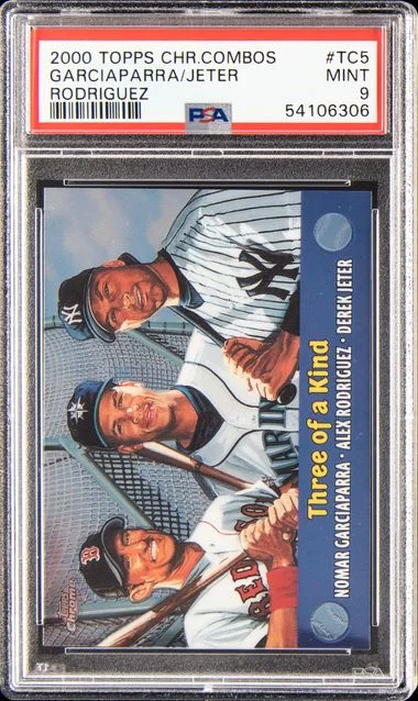 2000 Topps Chrome Alex Rodriguez/Derek Jeter/Nomar Garciaparra Combos #TC5 card image