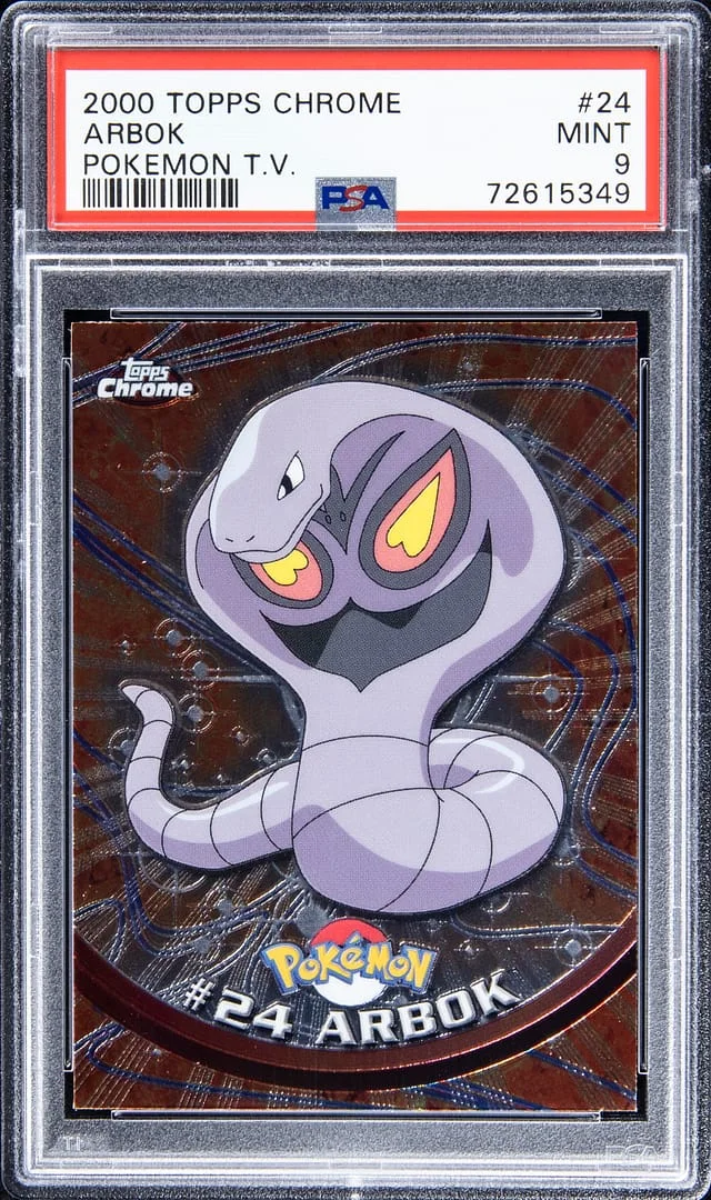 2000 Topps Chrome Arbok Pokemon T.V. #24 card image