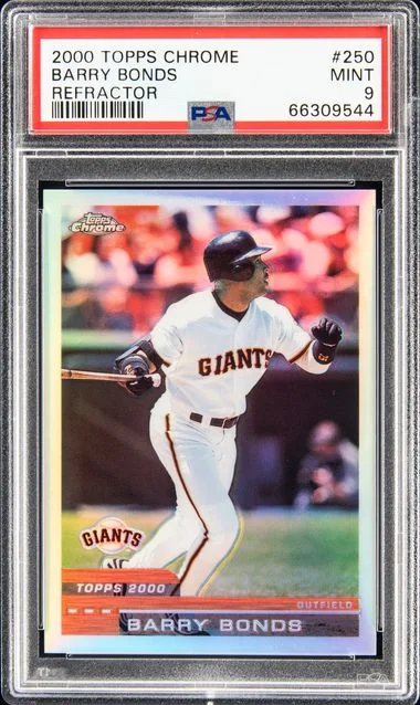 2000 Topps Chrome Barry Bonds Refractor #250 card image