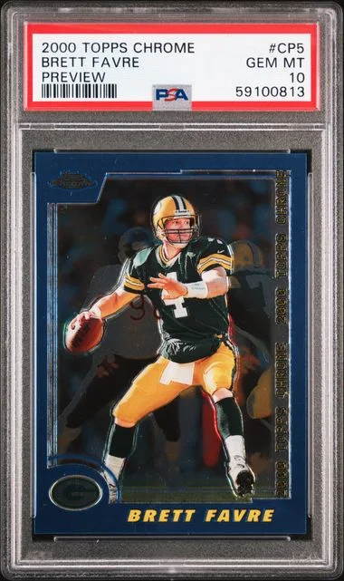 2000 Topps Chrome Brett Favre Preview Preview #Cp5 card image