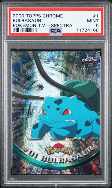 2000 Topps Chrome Bulbasaur Pokemon T.V. Spectra #1 card image