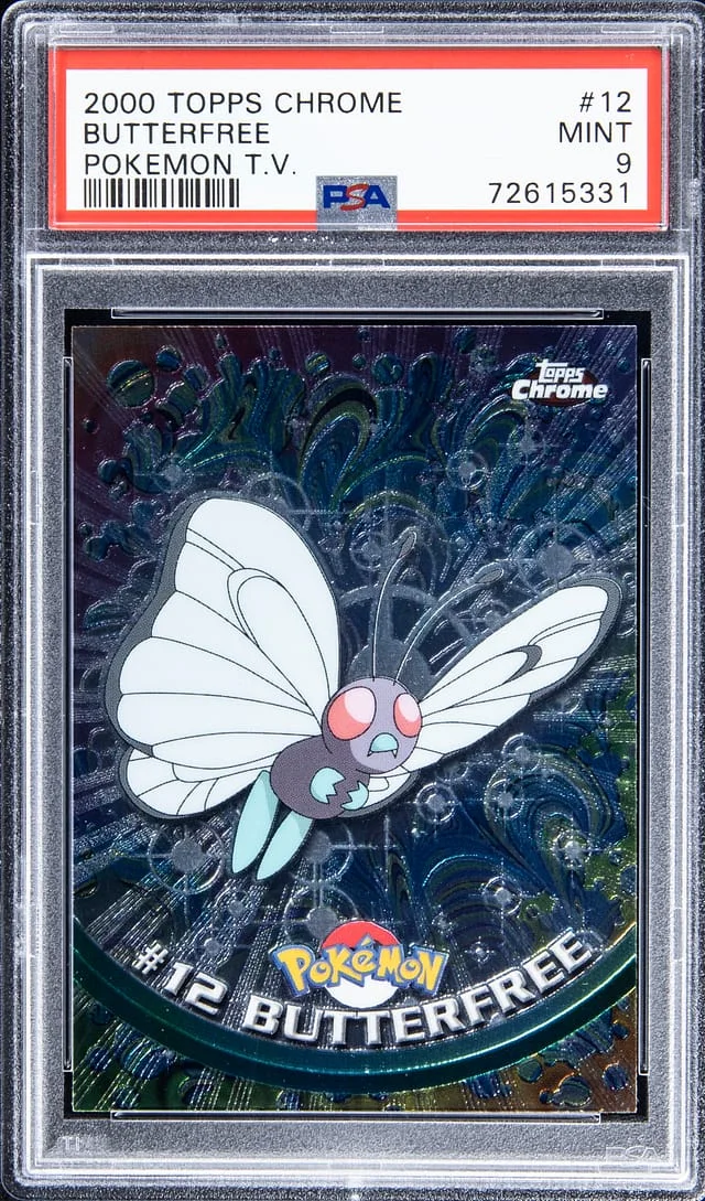 2000 Topps Chrome Butterfree Pokemon T.V. #12 card image