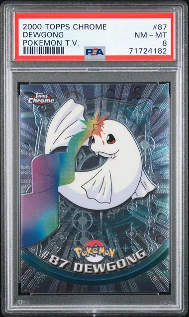 2000 Topps Chrome Dewgong Pokemon T.V. #87 card image