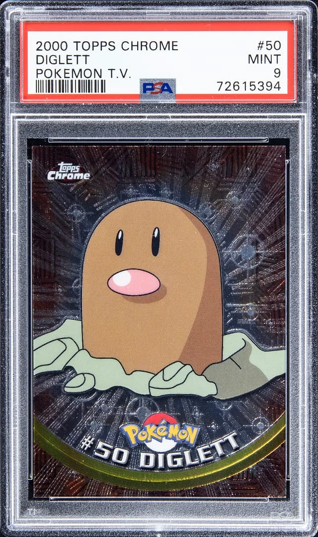 2000 Topps Chrome Diglett Pokemon T.V. #50 card image