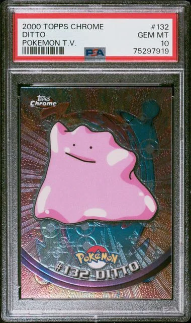 2000 Topps Chrome Ditto Pokemon T.V. #132 card image