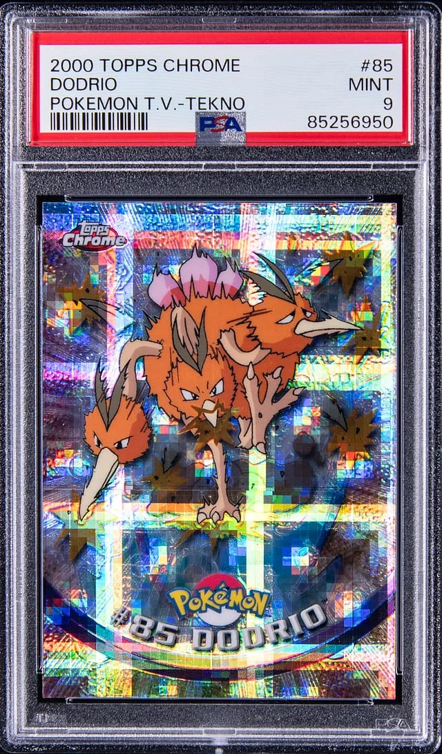 2000 Topps Chrome Dodrio Pokemon T.V. Series 2 Tekno #85 card image