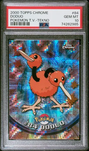 2000 Topps Chrome Doduo Pokemon T.V. Tekno #84 card image