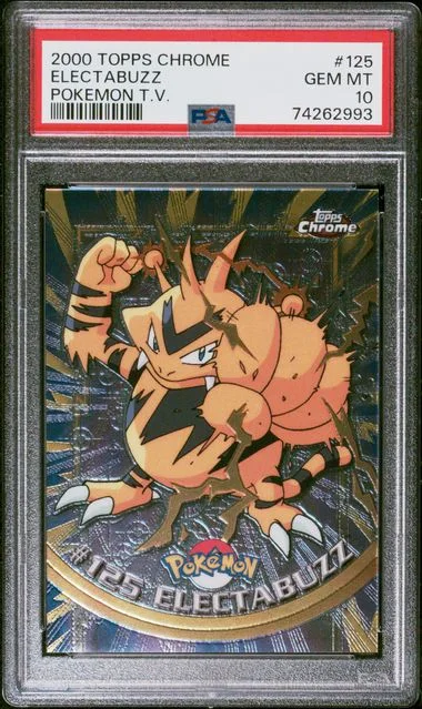 2000 Topps Chrome Electabuzz Pokemon T.V. #125 card image