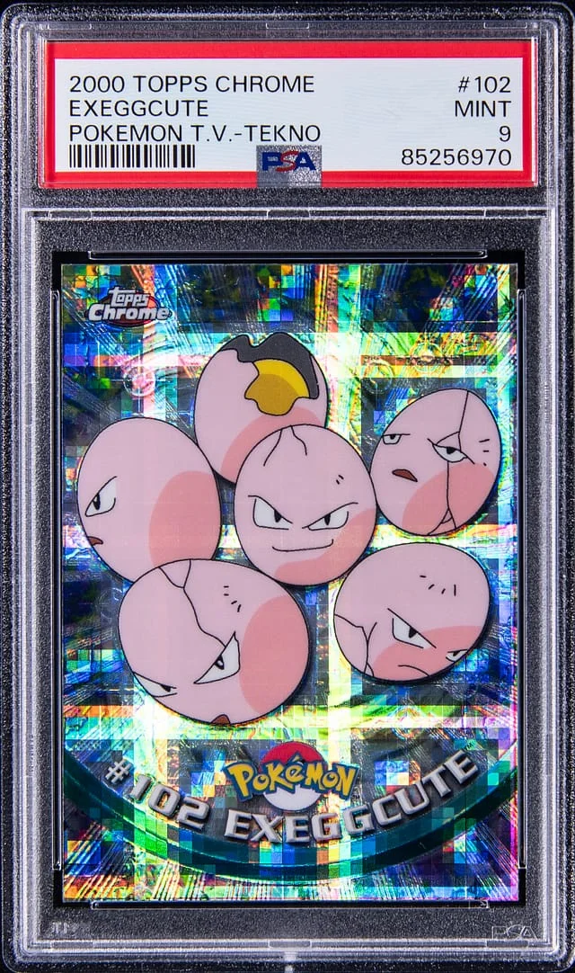 2000 Topps Chrome Exeggcute Pokemon T.V. #102 card image