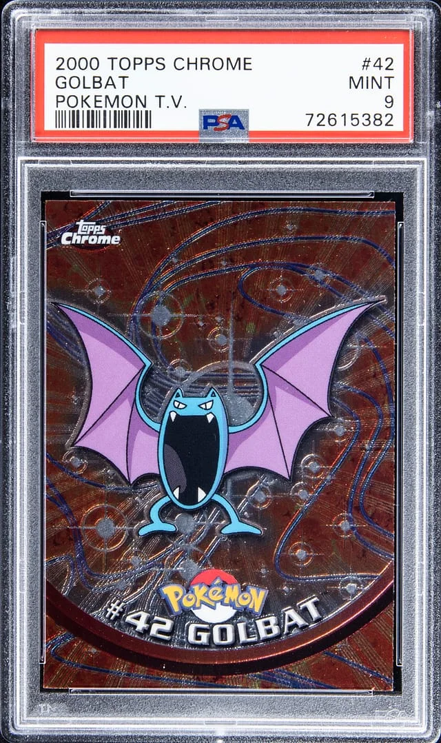2000 Topps Chrome Golbat Pokemon T.V. Spectra #42 card image